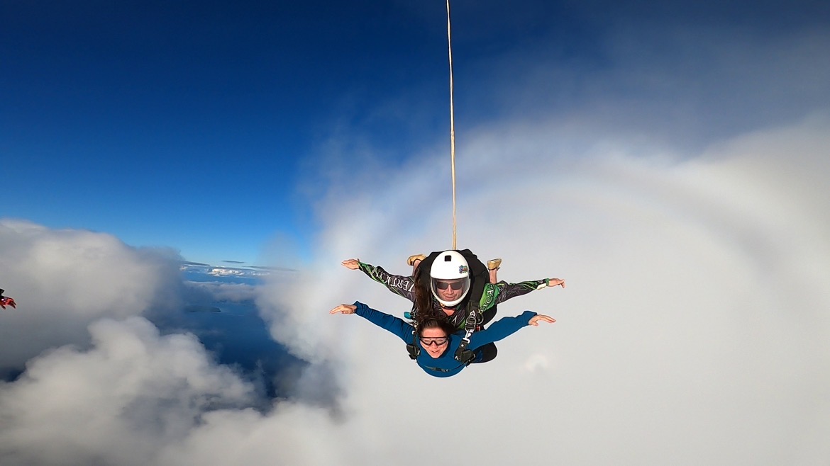Overhead map to drop zone at the campbell River Airport